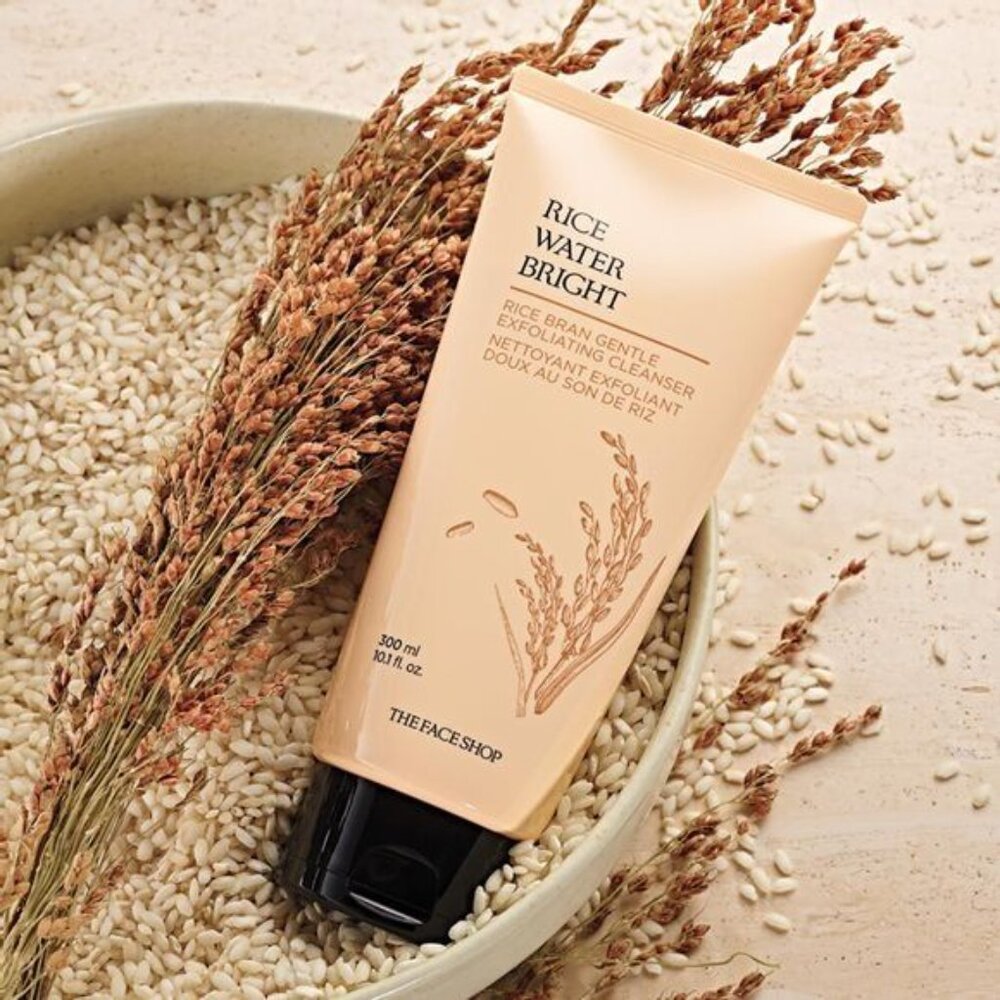 Avon The Face Shop Rice Water Bright Rice Bran Gentle Exfoliating Cleanser 300ml